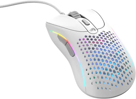 Glorious Model D 2 Wired - Matte White - Gaming Mus - Optisk - 5 knapper - Hvid