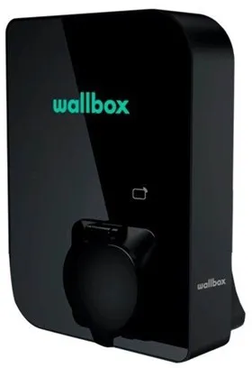 Wallbox Copper SB ladeboks med Wi-Fi 11 kW Type 1 og 2, sort