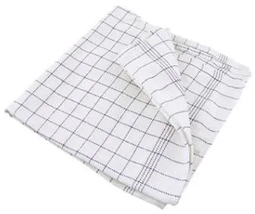 Kokkeviskestykke blåternet, 50x100 cm.